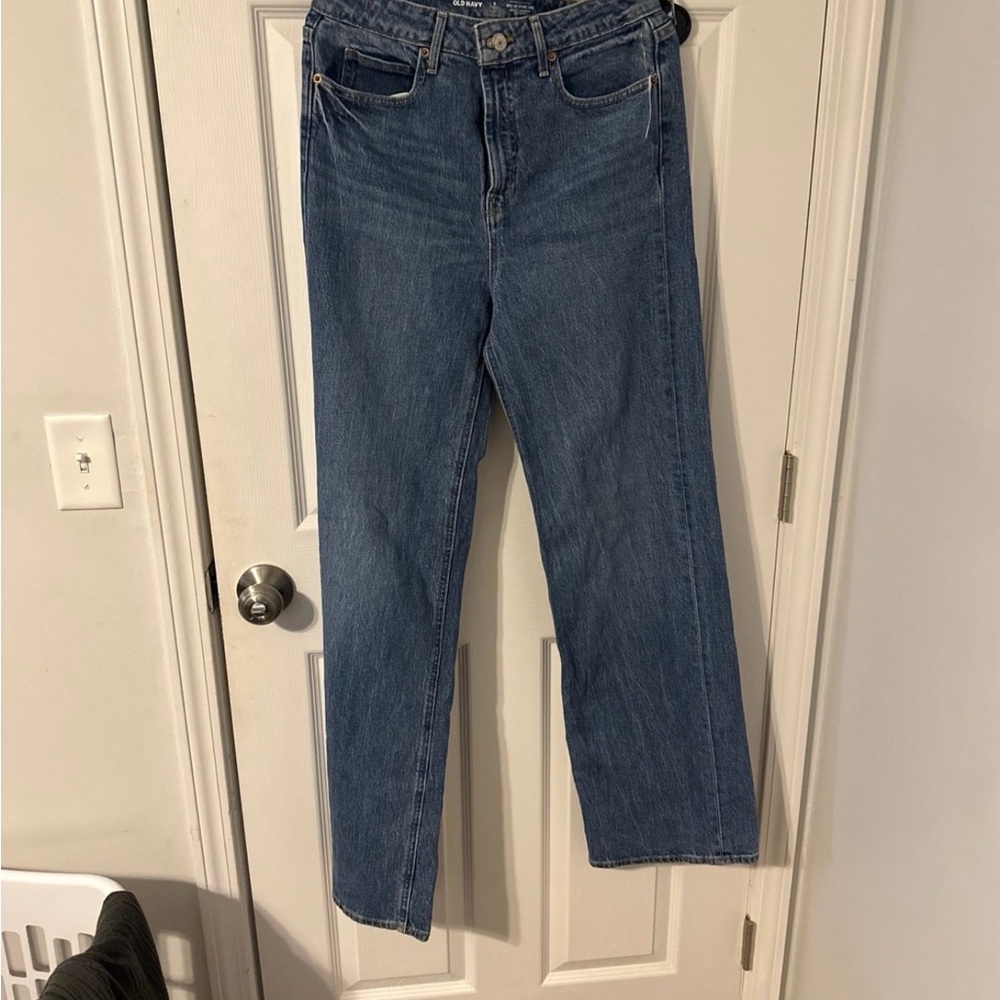 Old Navy Women's Straight Leg Blue Jeans